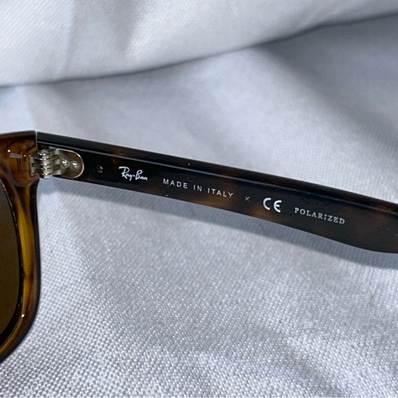 Ray Ban RB 4184 710/83 Tortoise Frame Brown Polarized Lenses Sunglasses w/Case - Picture 5 of 9